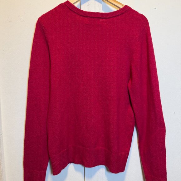 Old Navy Sweater Large, Raspberry Red - Picture 2 of 3